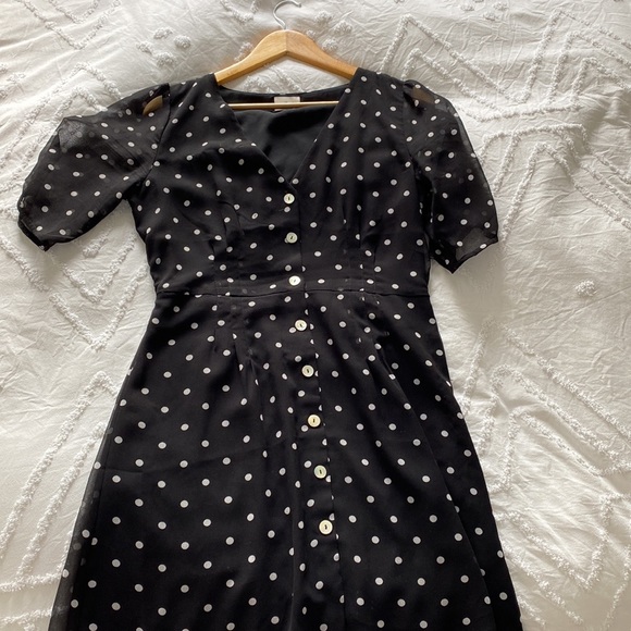 Wilfred black and white polka dot dress - Picture 2 of 4